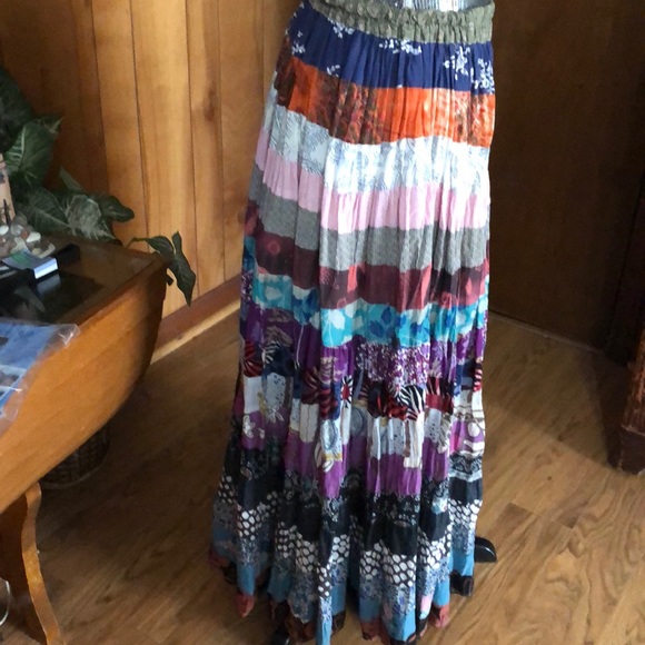 Boho Tiered Circle Skirt - Picture 2 of 8